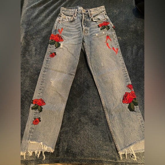 GRLFRND x Revolve Helena High Rise Straight Jean - Picture 6 of 12